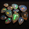 12 pcs - AAAA - Top Quality ETHIOPIAN Opal So amazing Beautifull Fire Smooth Pear Briolett Huge Size 10x6 -5x3 mm approx Very Very This quality Trully stunning high quality